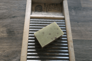 Peppermint Leaf Green Handmade Soap - All Natural Herbal Soap 85% organic soap