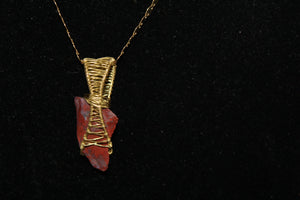 Handmade Pendant with Red Jasper Stone - Pendant Only - Metaphysical Jewelry