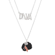Silver Diva Afro 2 Pcs Chains
