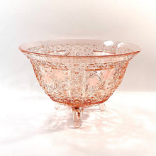1920's Vintage Large McKee EAPG Pink Flared Bowl McKee Innovation Line Snappy Pink Rose Bowl Pink Depression Glass Etched Pressed Fruit Bowl Gift for Her