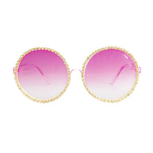 Purple Round Stone Sunglasses