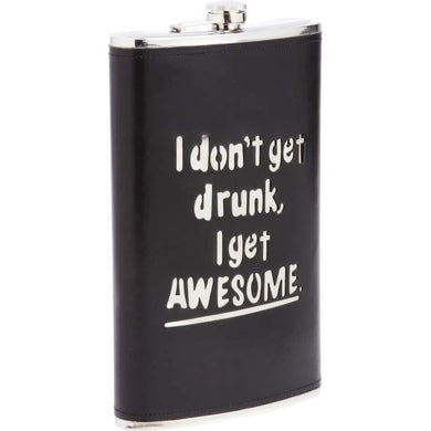 Hugh Big Party Flask - 64 OZ S S Flask with Statement - Alcohol Liquor Whisky -LAST 2
