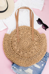 Straw Circle Tote