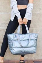 Metallic Puffer Tote