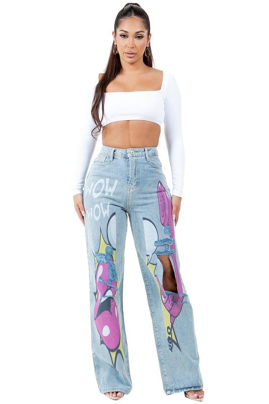 WOMEN FASHION DENIM PANTS