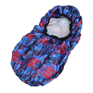 Blue African Tribal Print Unisex Braids Bonnet Cap