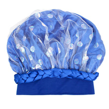 Bonnet Blue Satin Wide Edge Double Layer