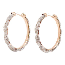 Twisted Stone Clear Hoops