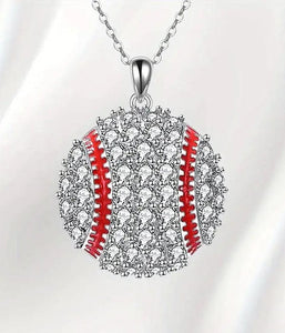 Sporty Baseball Necklace and Earrings Set - A Perfect Tribute to Your Love for the Game