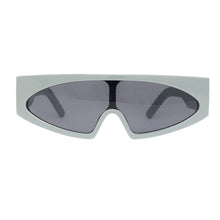 Sunglasses Blue Thin Visor Modern Eyewear Women