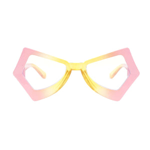 BLB Glasses Pink Duotone Butterfly Geo Frame