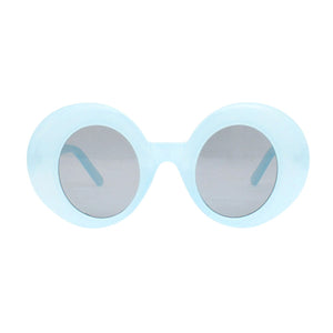 Sunglasses Blue Round Retro Eyewear for Women