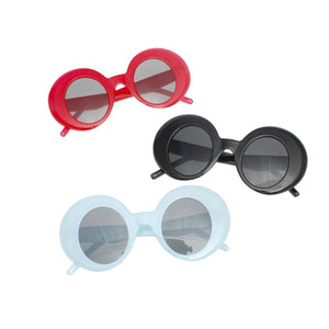 Sunglasses Red Round Retro Eyewear for Women