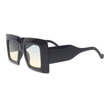 Sunglasses Square Black Oceanic Oversize Wide Edge