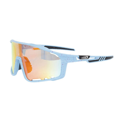 Sunglasses Blue Splatter Mirror Sport Eyewear