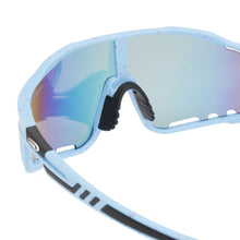 Sunglasses Blue Splatter Mirror Sport Eyewear