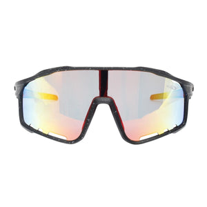 Sunglasses Red Splatter Mirror Sport Eyewear