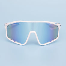 Sunglasses White Splatter Mirror Sport Eyewear