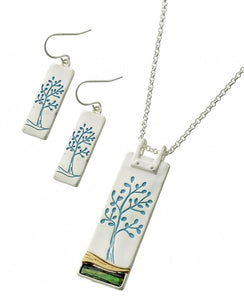 Tree of Life Pendant with Matching Earrings