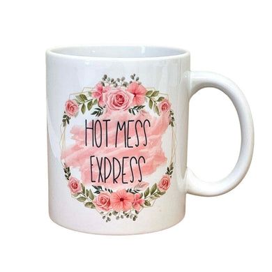 Hot Mess Express Ceramic Mug -  Fun Novelty Mug for Home or Office - 8 Ounces
