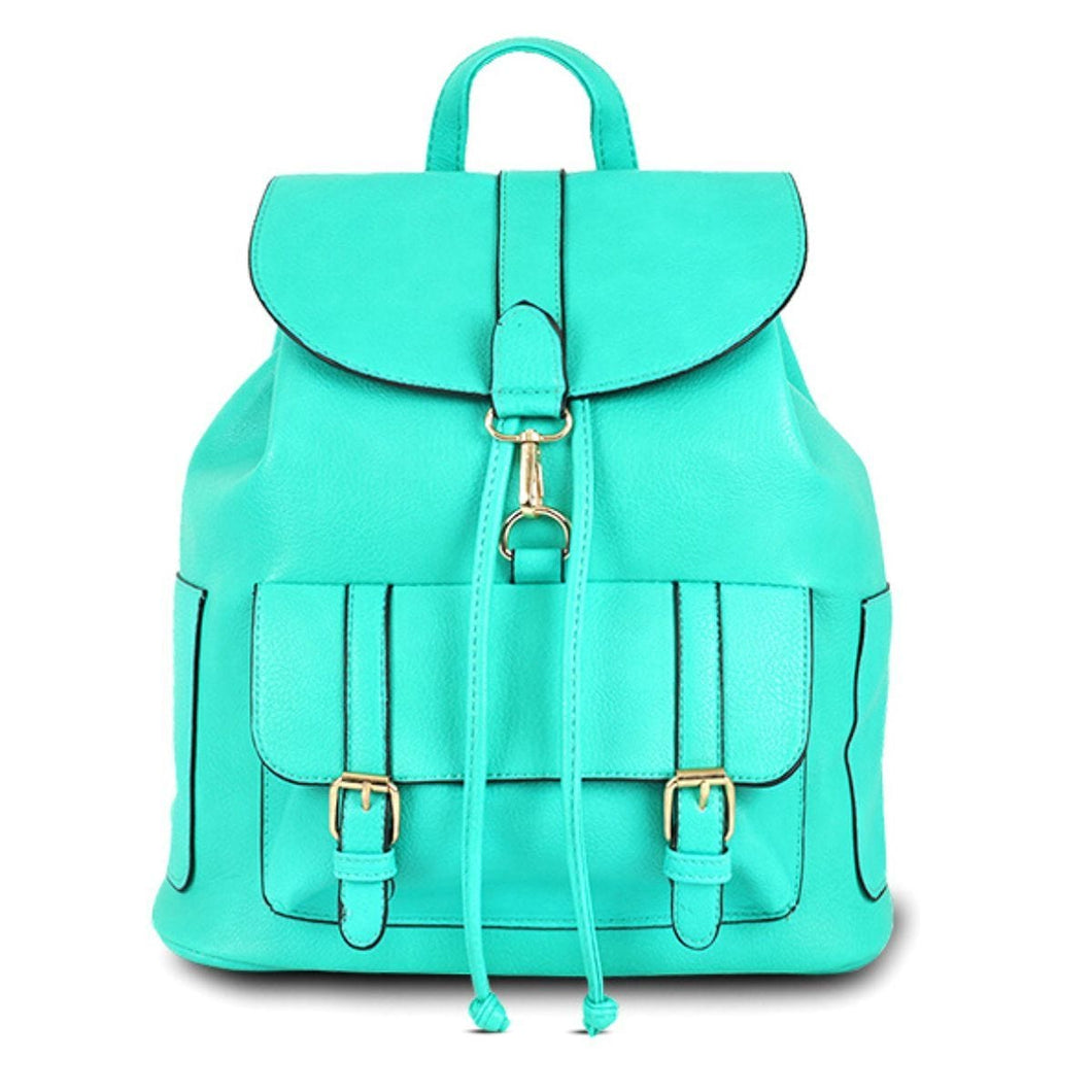 Aqua Buckle Flap Backpack