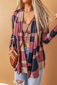 Plaid Front Cardigan