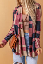 Plaid Front Cardigan : Women