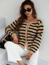 Striped Button Front Cardigan16