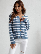 Striped Button Front Cardigan4