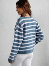 Striped Button Front Cardigan6