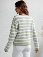 Striped Button Front Cardigan9