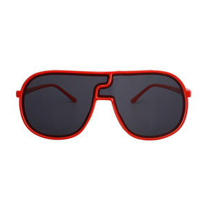 Red Frame Puzzle Piece Aviators