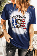 GOD BLESS THE USA Printed Tee Shirt