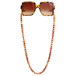 Brown Link Sunglasses Chain