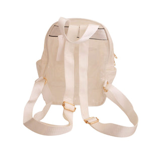 WhiteTransparent Backpack
