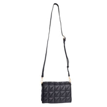 Black Quilted Boxy Crossbody