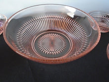Rare Vintage 6 Piece Pink Depression Salad Bowl Set and Serving Plate