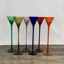 Long Stem Liqueur Glasses Vintage La Grande Long Stem Colorful Cordial Glasses