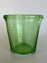 Beautiful Vintage 1920s Green Depression Glass Measuring Cup