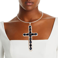 Collar Black Elegant Cross Necklace