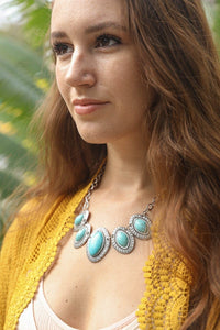 Leaflet Turquoise Necklace