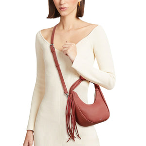 Purse Pink Round Fringe Shoulder Bag for Women
