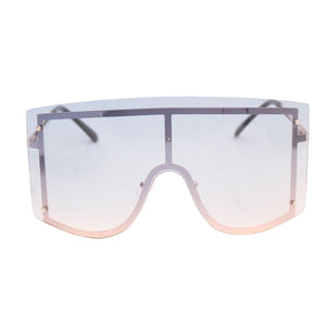 Blue Designer Shield Sunglasses