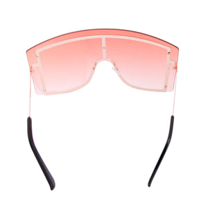 Orange Designer Shield Sunglasses