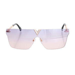 Purple Gradient V Sunglasses