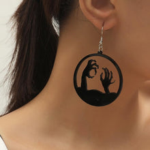 Nihao Halloween "Hands Raising Up From the Gave" Earrings - Halloween Costume Jewelry