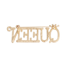 Gold Iced Queen Brooch