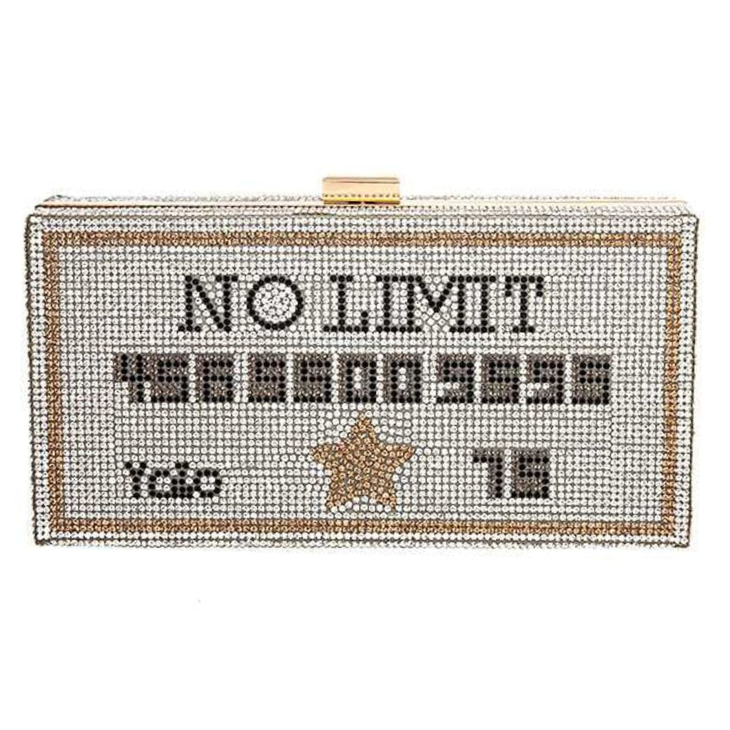 Silver Bling Credit Card Clutch