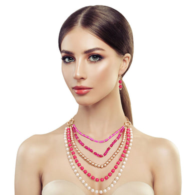 Beads Pearl Necklace Set