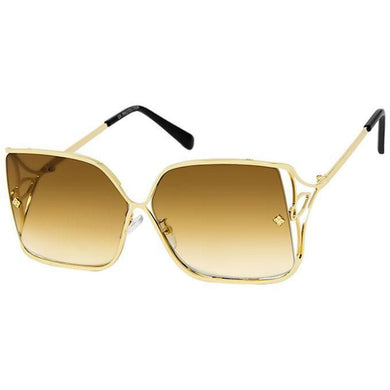 Brown Retro Square Sunglasses